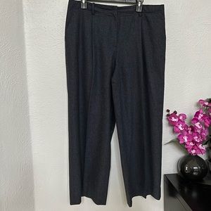Lafayette 148 Navy Wide Leg cropped Pants